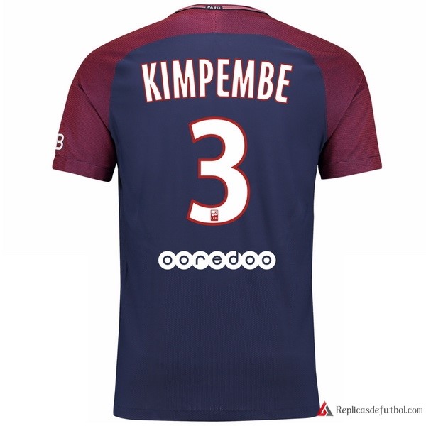 Camiseta Paris Saint Germain Primera equipación Kimpembe 2017-2018